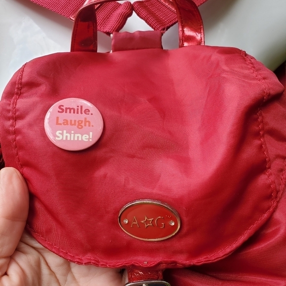 American Girl Red Backpack (Child size) - Picture 2 of 9